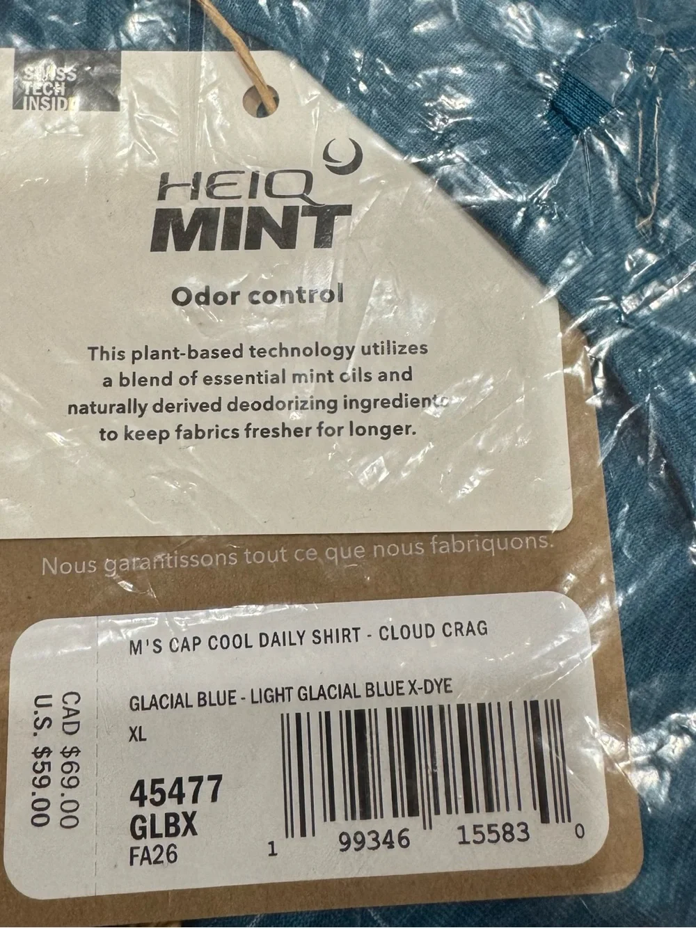 Nwt Patagonia Men's Capilene® Cool
Daily Shirt - Cloud Crag size XL - Picture 5 of 6